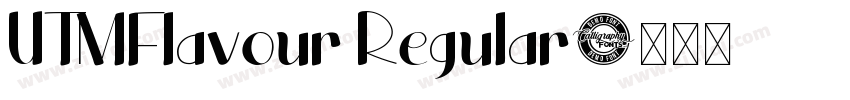 UTMFlavour Regular字体转换